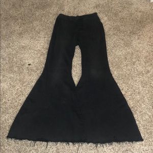 black flare free people jeans